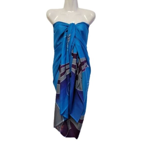 Womens Sarong Pareo Beach Cover Up Swimsuit Coverups Cotton Sarong TIE Wrap NEW - Picture 1 of 7